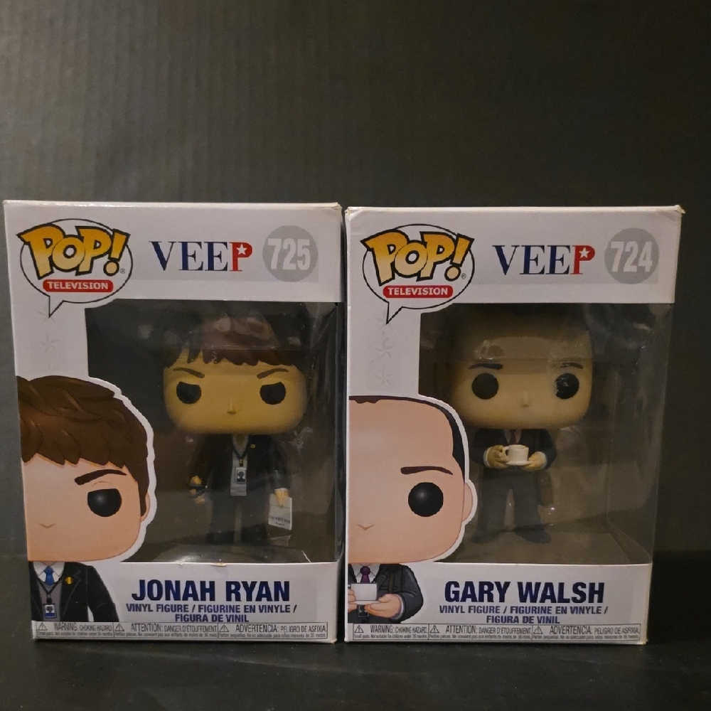 Pop Veep Vinyl Figures - Jonah Ryan and Gary Walsh